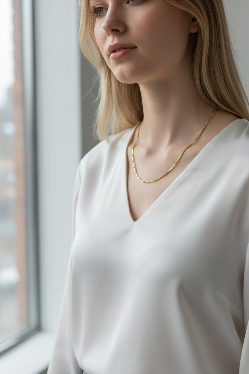 18k Gold Filled 2mm Square Rope Chain