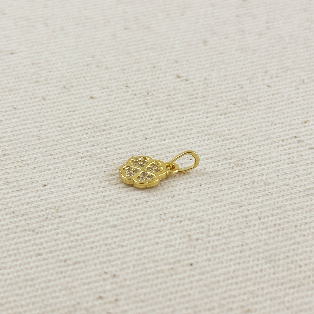 18k Gold Filled Lucky Clover Charm