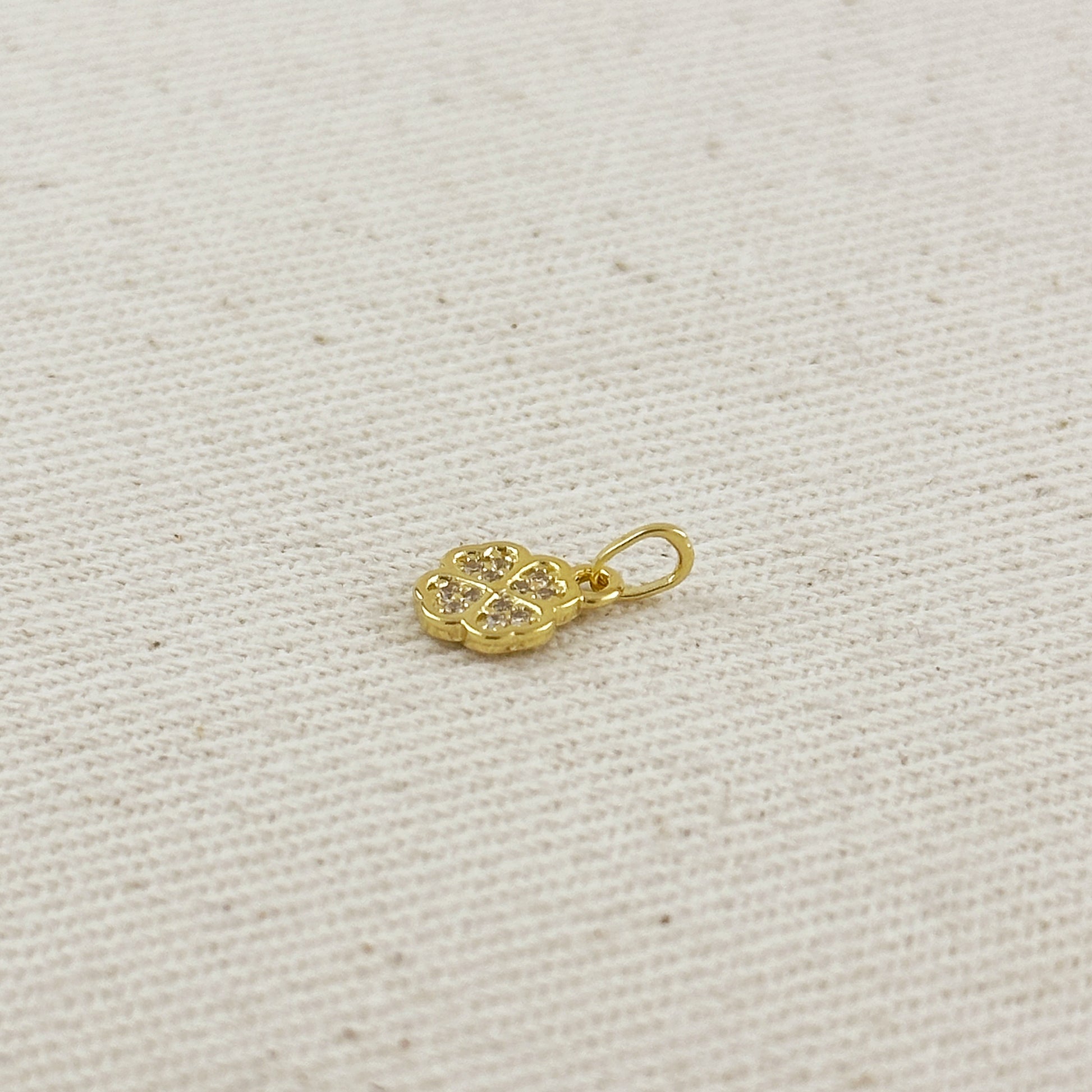 18k Gold Filled Lucky Clover Charm