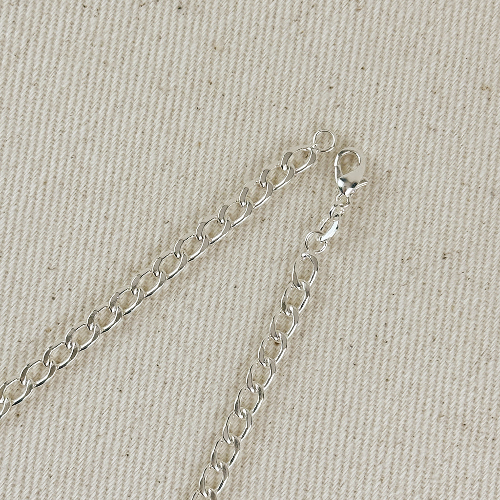 Sterling Silver Curb Chain 4.0mm