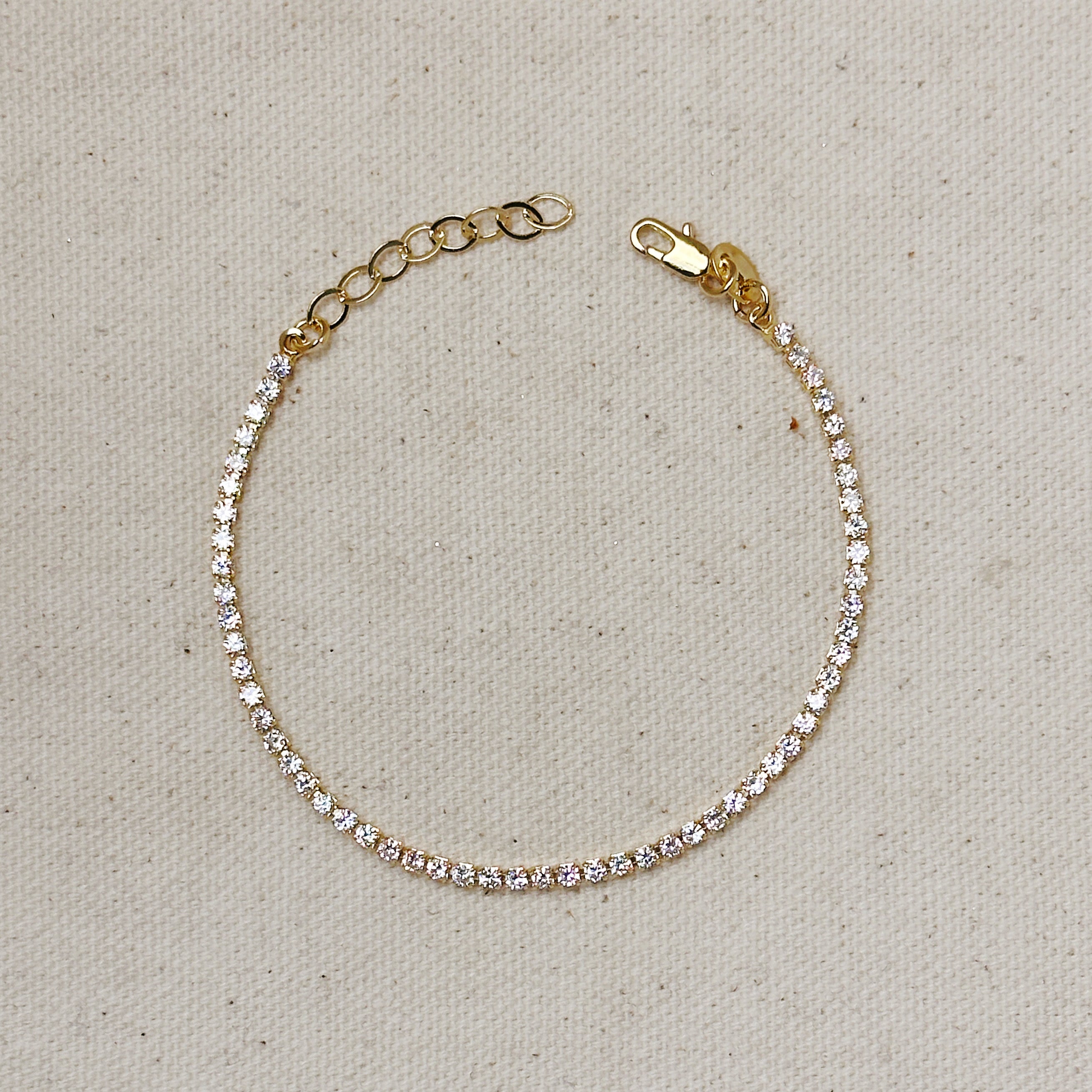 Gold filled deals tennis bracelet