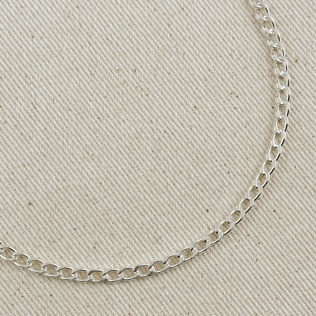 Sterling Silver Curb Chain 4.0mm
