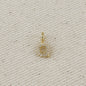 18k Gold filled  Micro CZ Initial Letter Charm