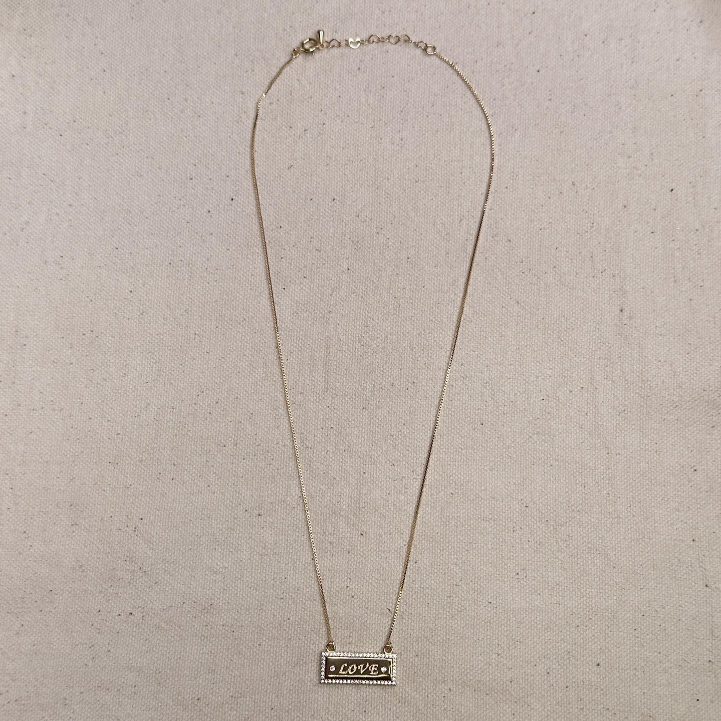 18k Gold Filled Love Necklace