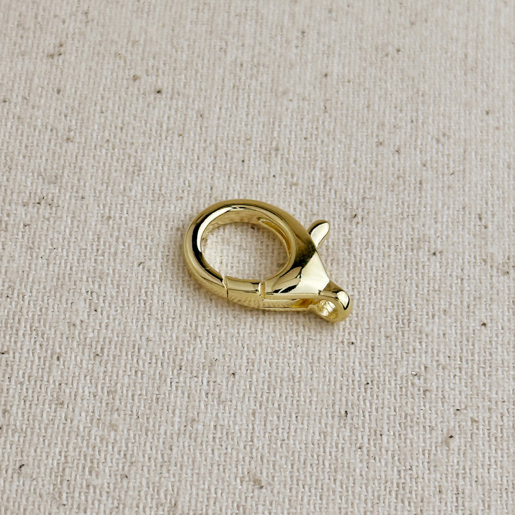 18k Gold Filled  20mm Round Lobster Claw Clasp