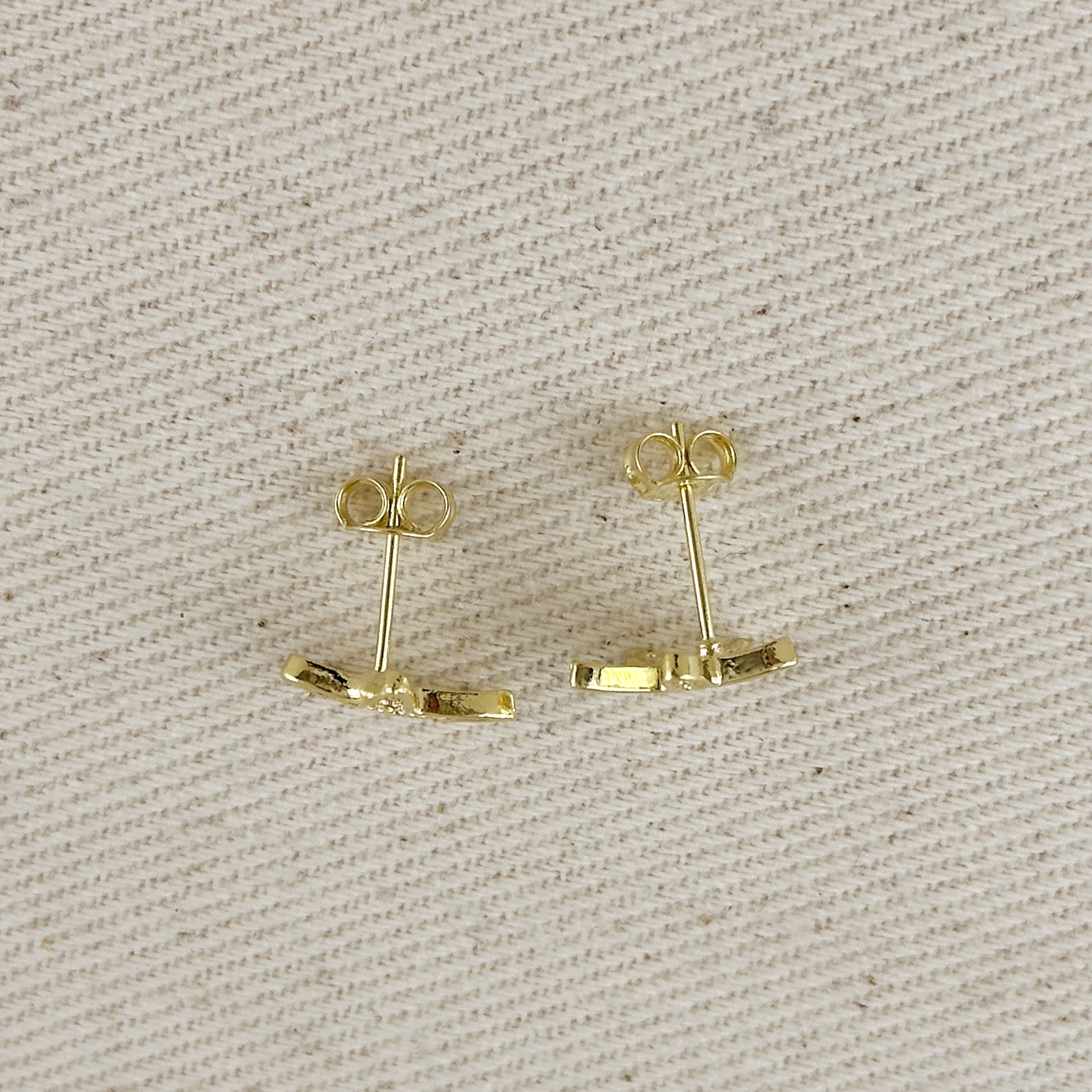 18k Gold Filled CZ Sea Star Stud Earrings