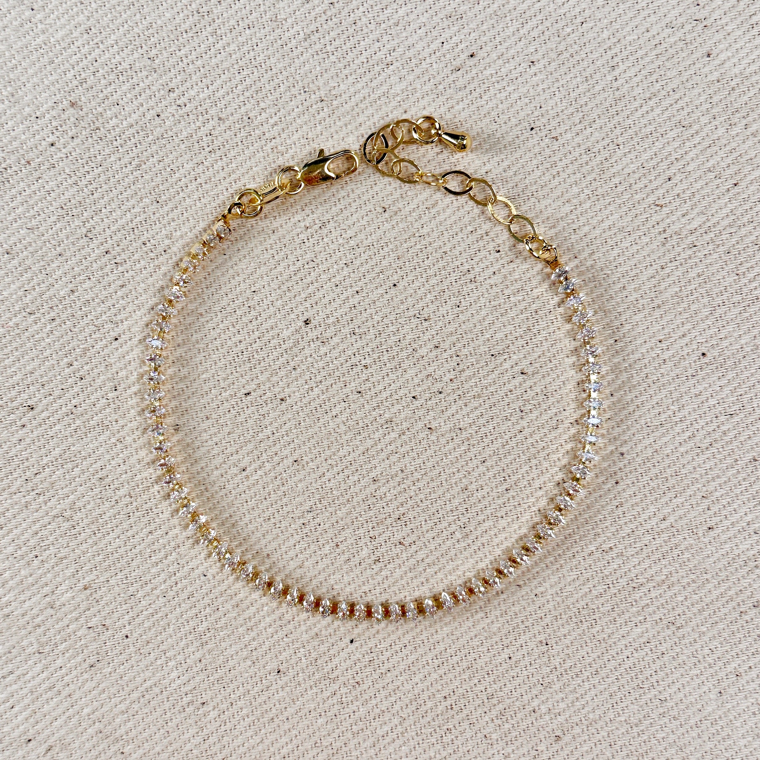 Gold filled clearance tennis bracelet