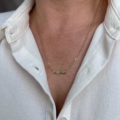 18k Gold Filled Mama Necklace