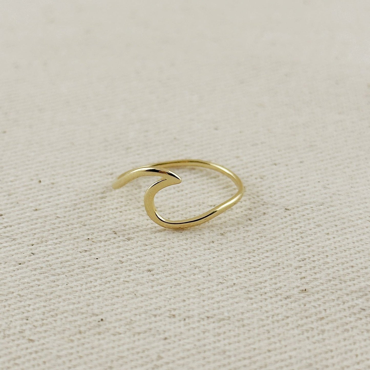 18k Gold Filled Wave Ring