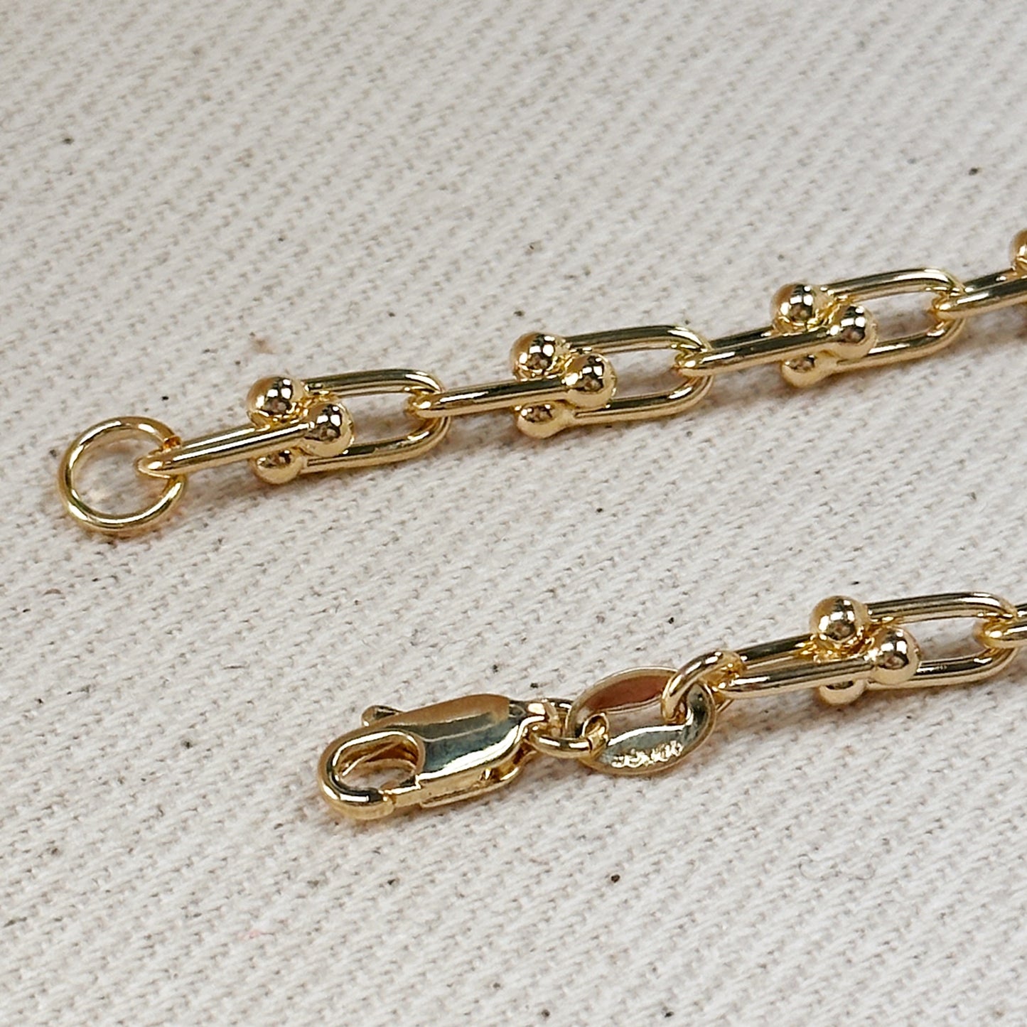 18k Gold Filled Link Chain Bracelet