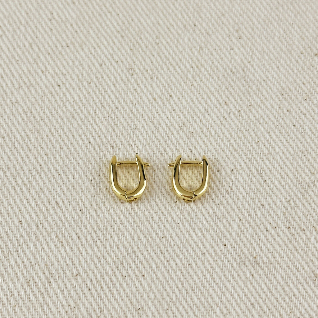 18k Gold Filled Mini U Hoop Earrings