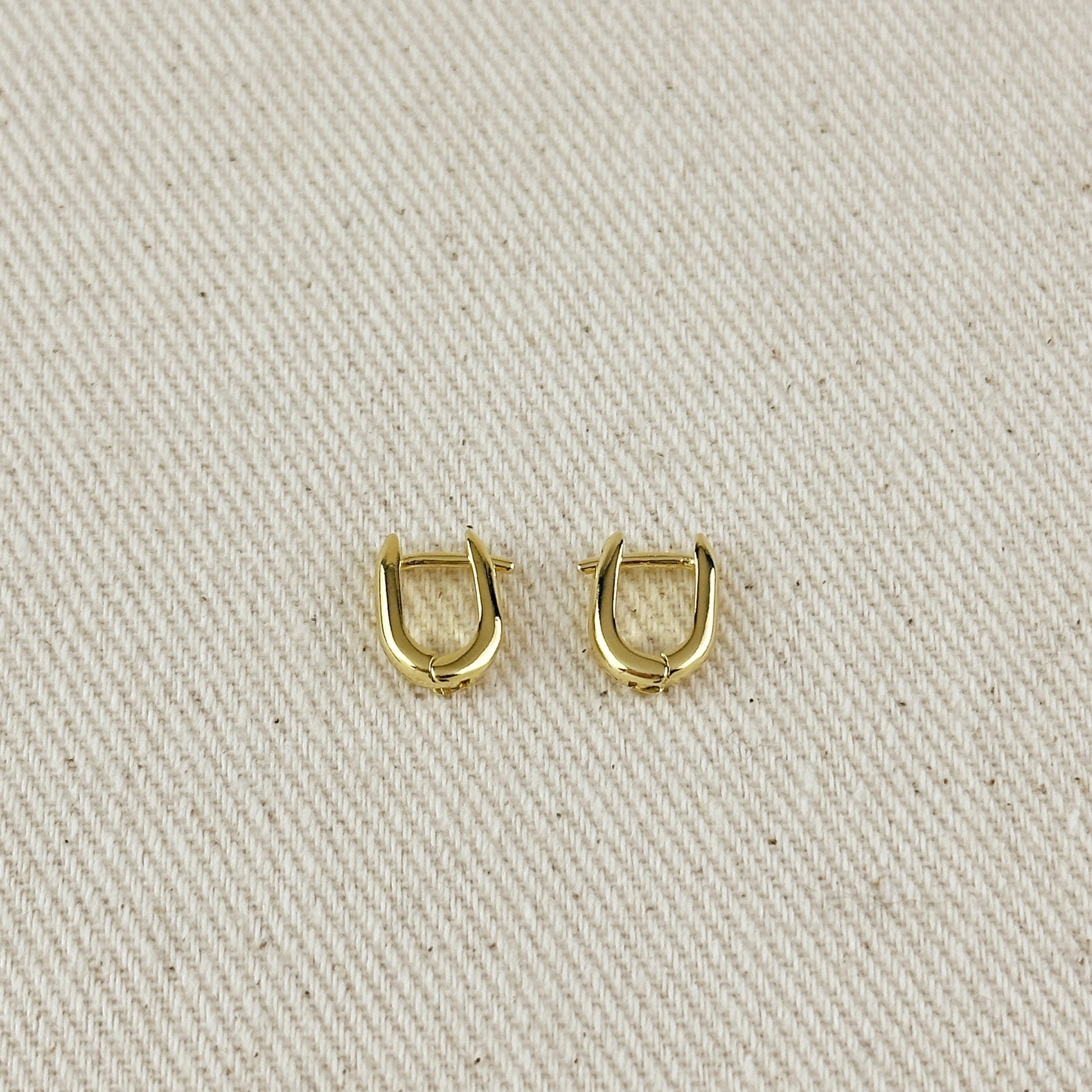 18k Gold Filled Mini U Hoop Earrings