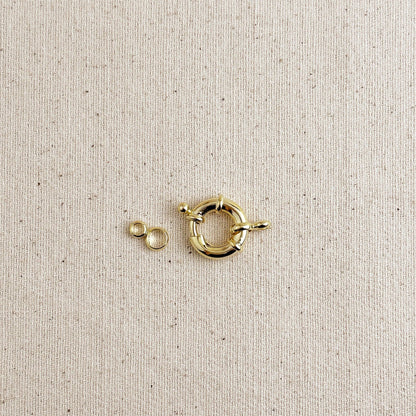 18k Gold Filled 15mm Spring Ring Clasp