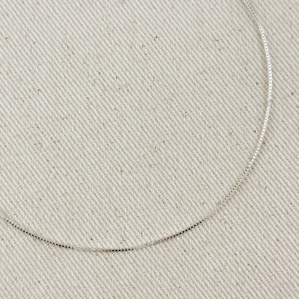 Sterling Silver Box Chain 0.8mm