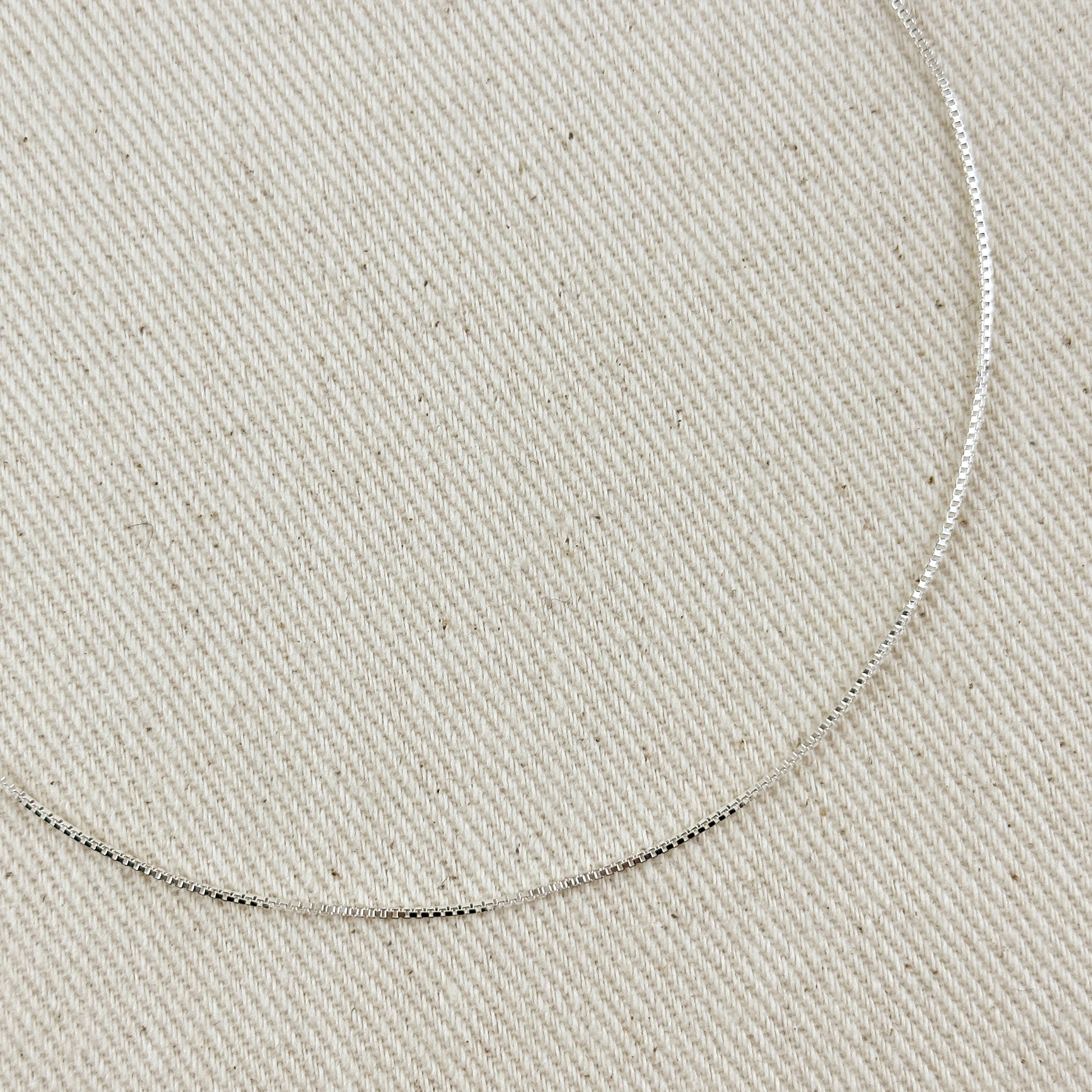 Sterling Silver Box Chain 0.8mm