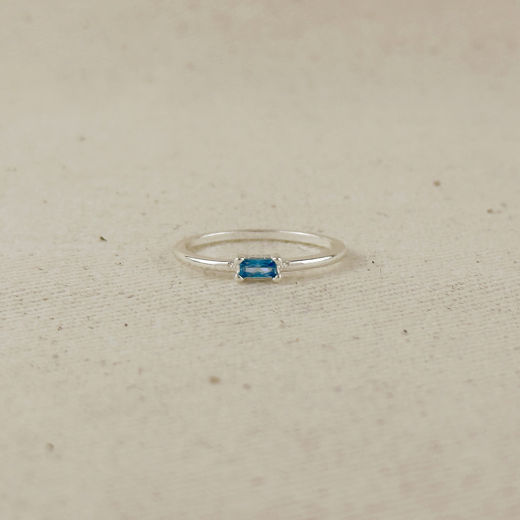 Silver Filled Birthstone Rings