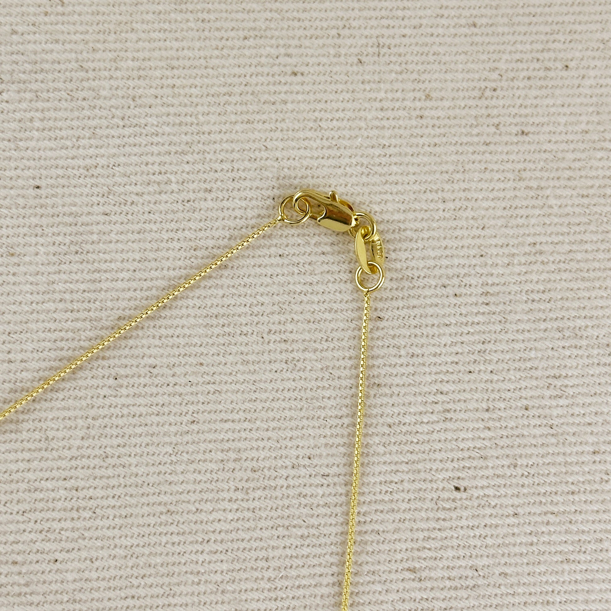 18k Gold Filled Diamond Cut Box Chain Very Thin 0.5mm