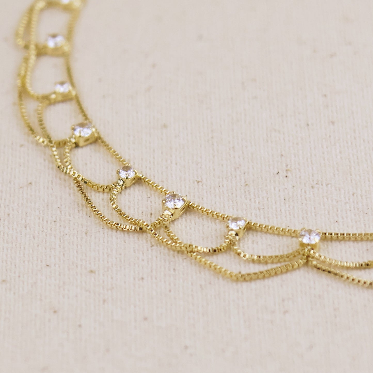 18k Gold  Filled Bali Anklet