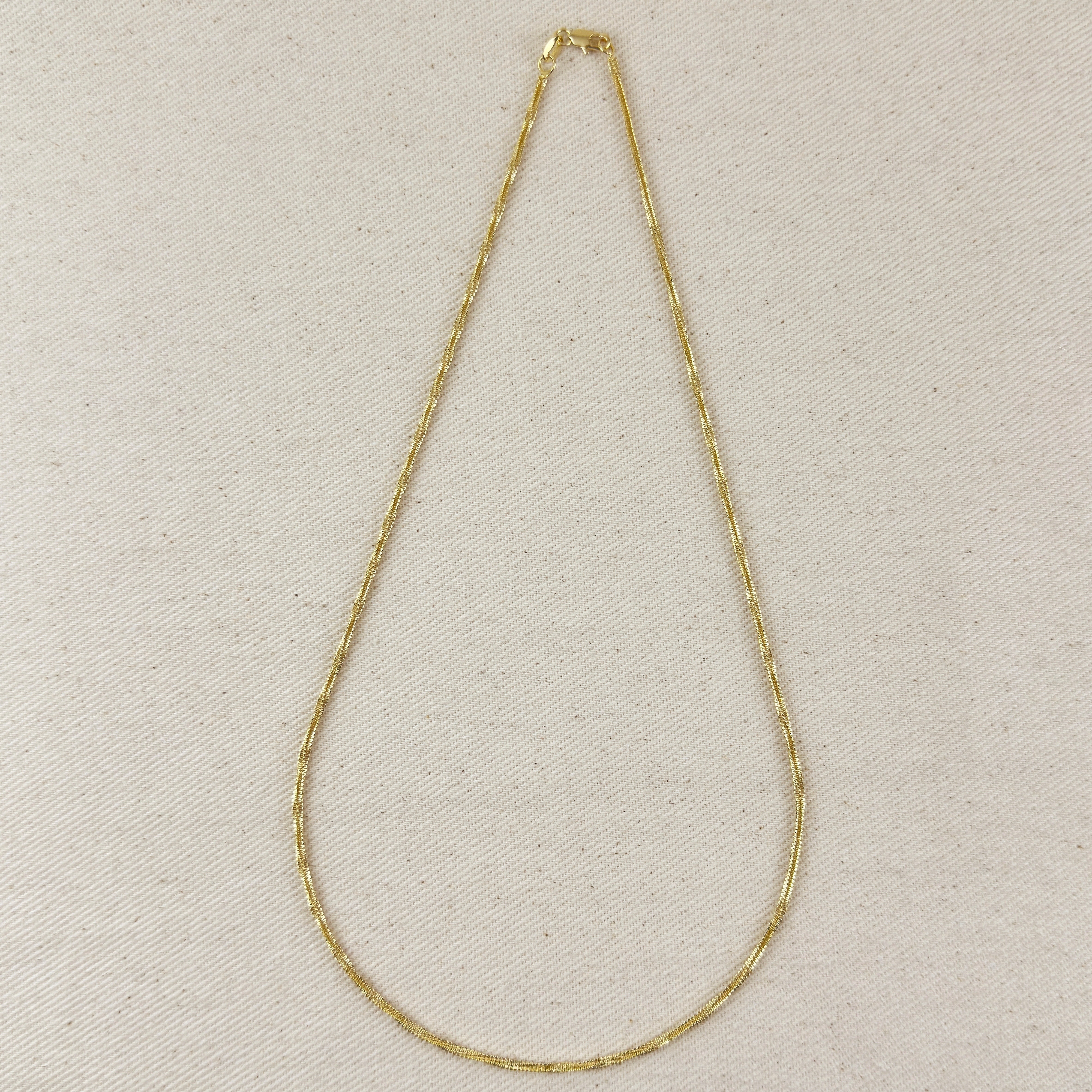18k Gold Filled 2mm Square Rope Chain – GoldFi