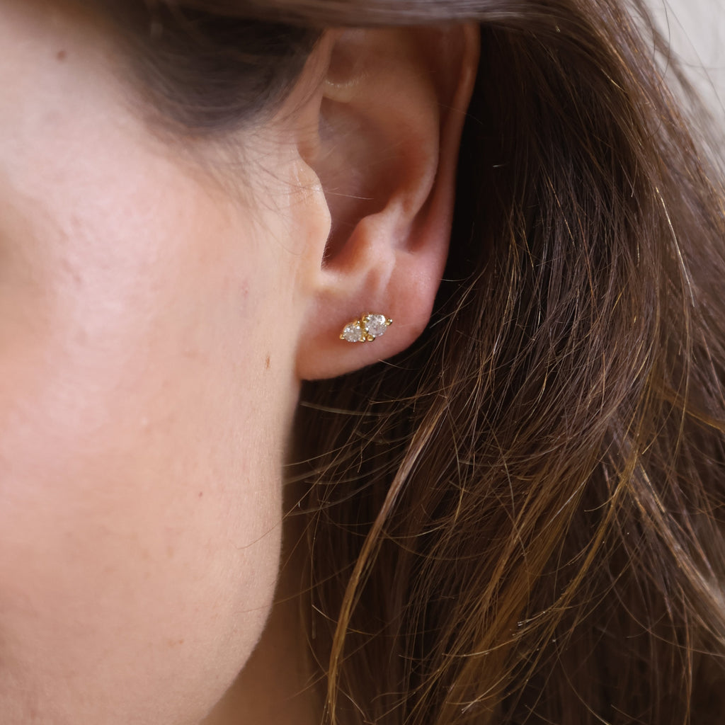 18k Gold Filled CZ Piercing Stud