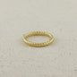 18k Gold Filled Twisted Design Band Ring