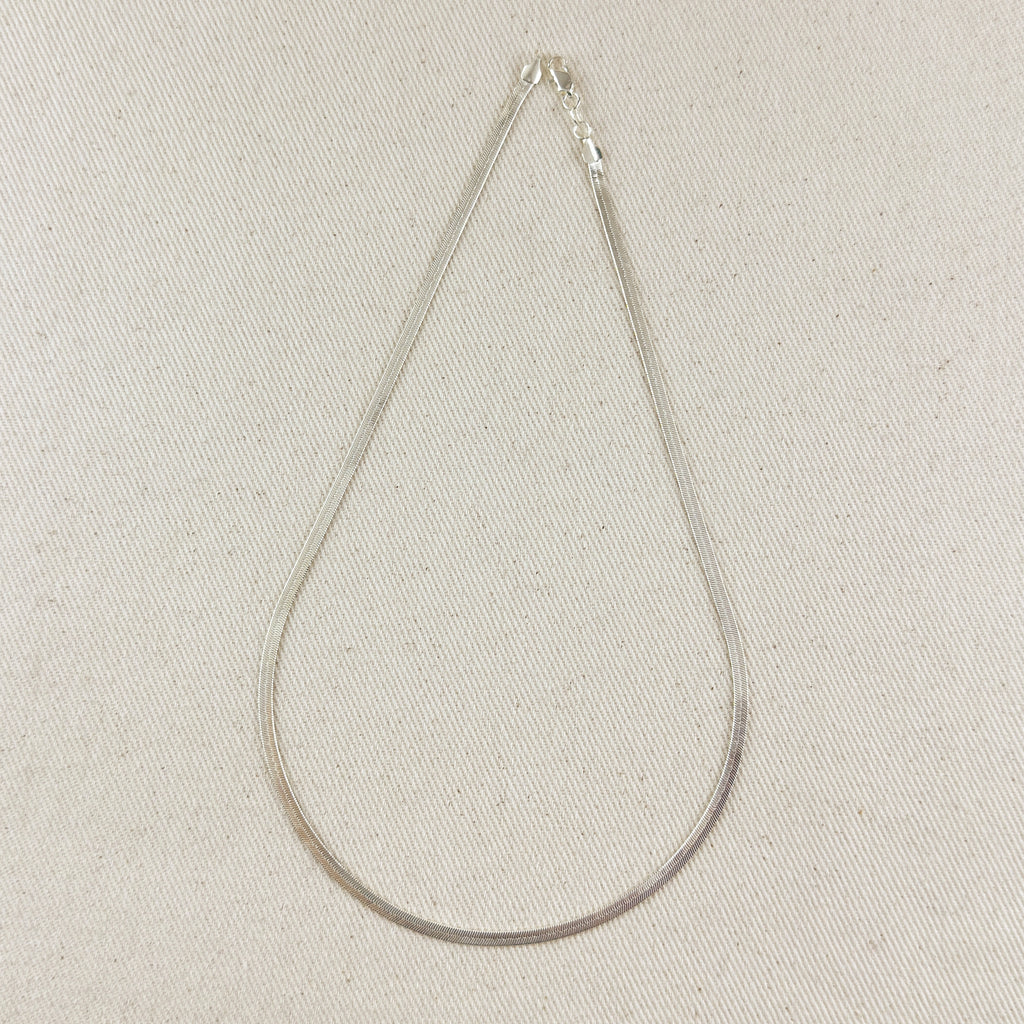 Sterling Silver Herringbone 3.1mm