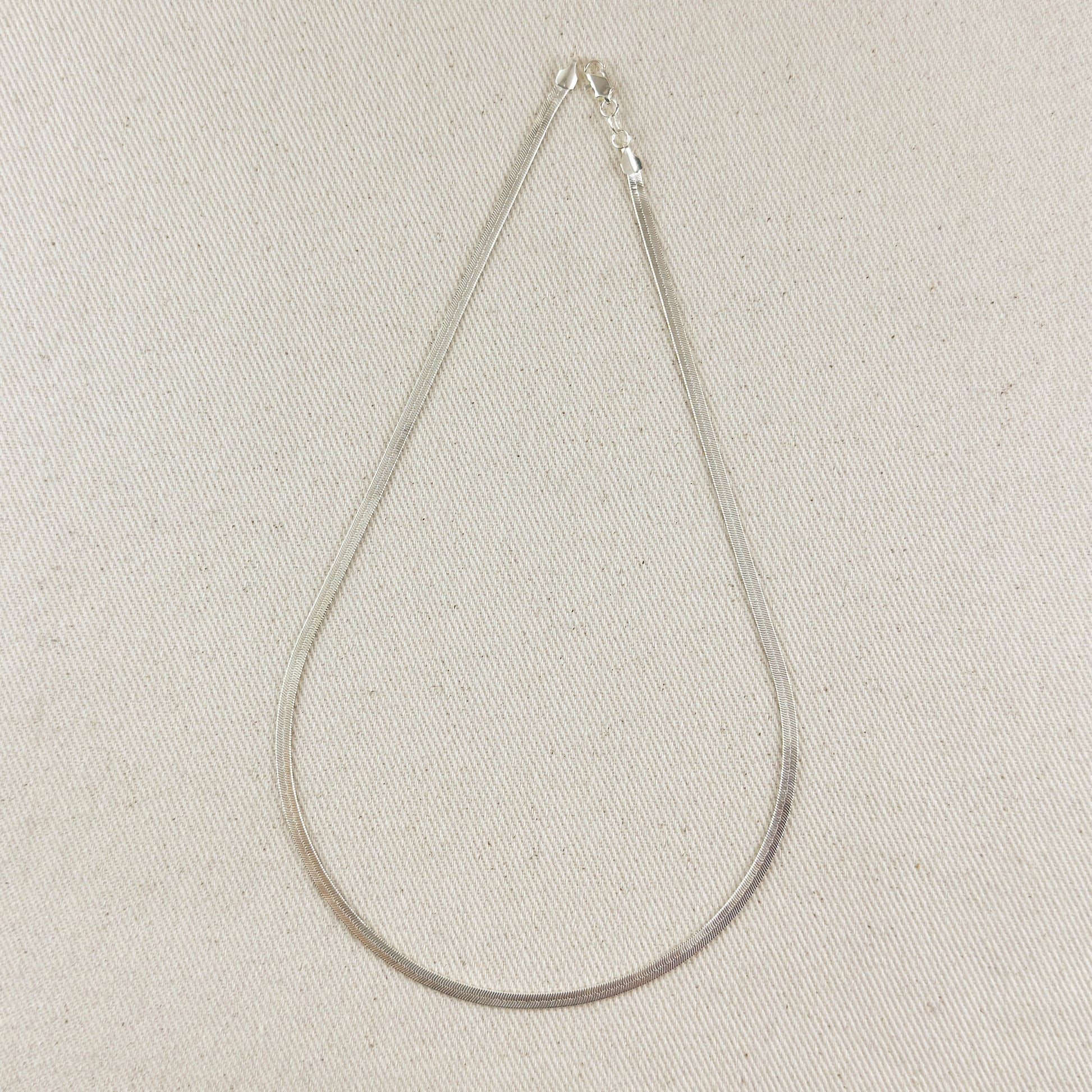 Sterling Silver Herringbone 3.1mm