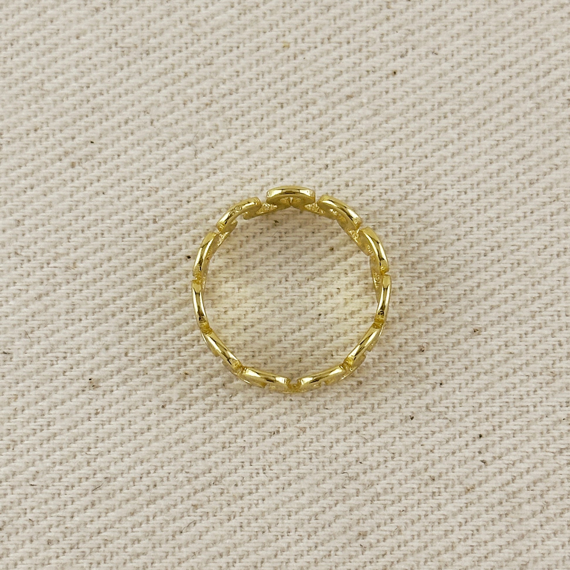 18k Gold Filled Short Wave Ring