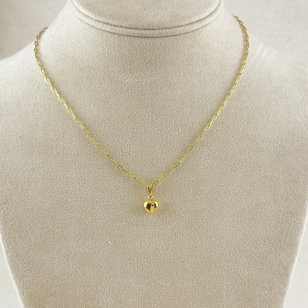 Mini Puffy Heart Charm