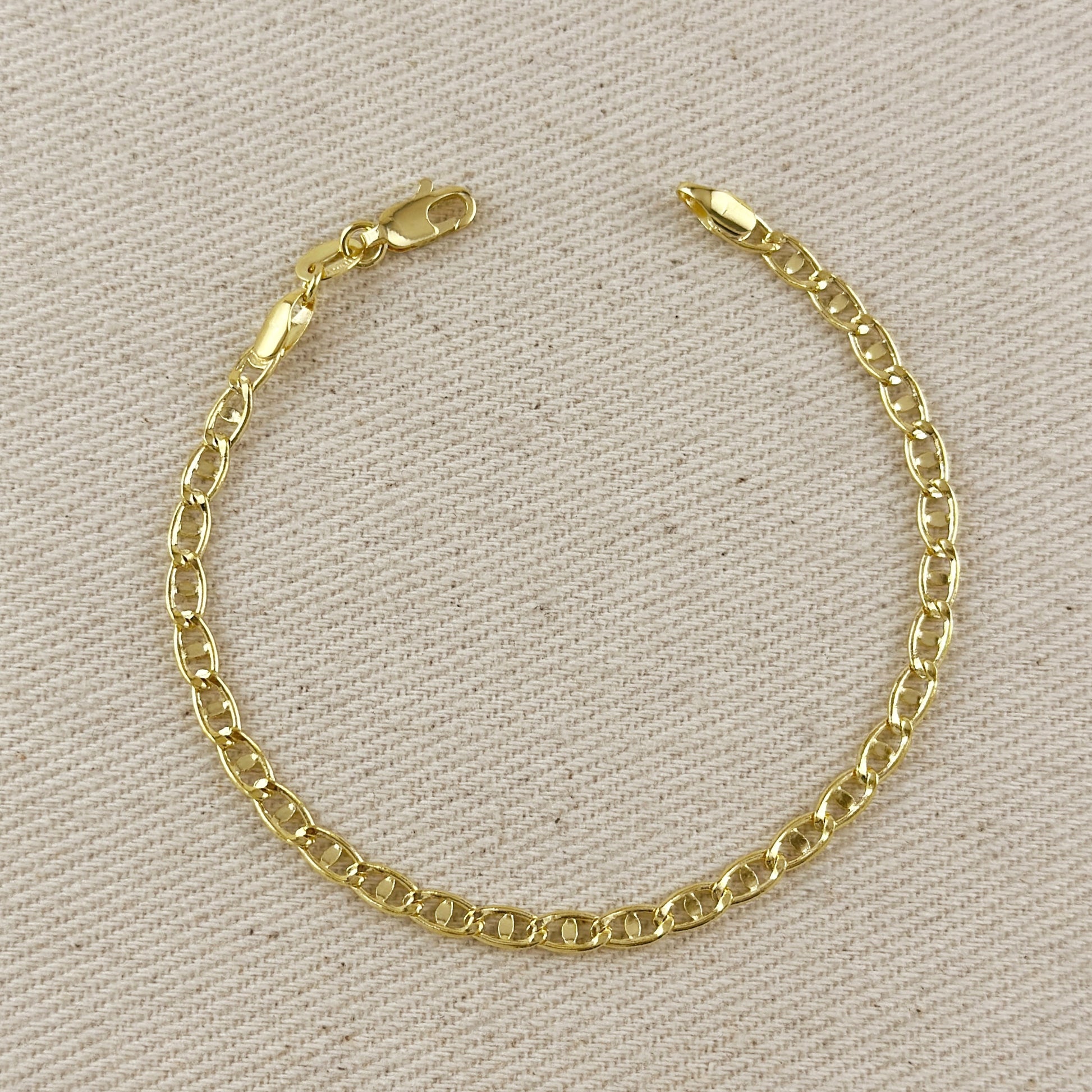 Fancy Mariner 18k Gold Filled Bracelet