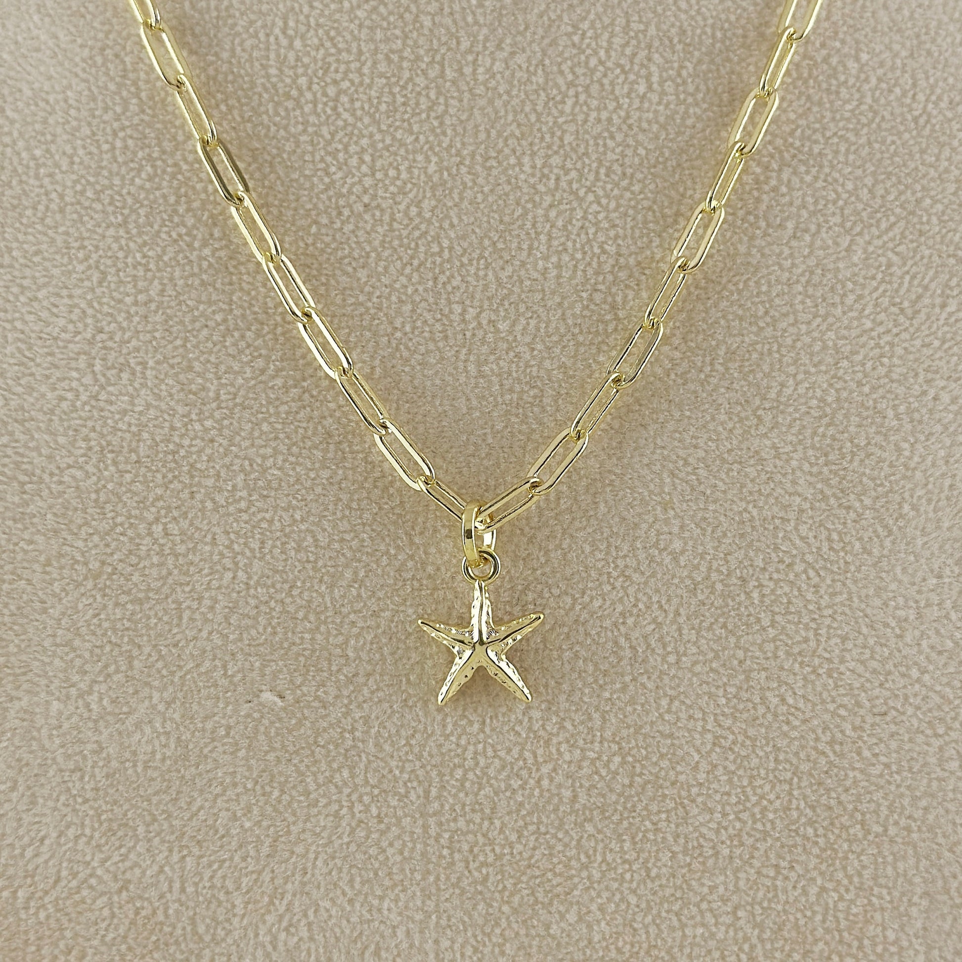 18k Gold Filled Sea Star Charm