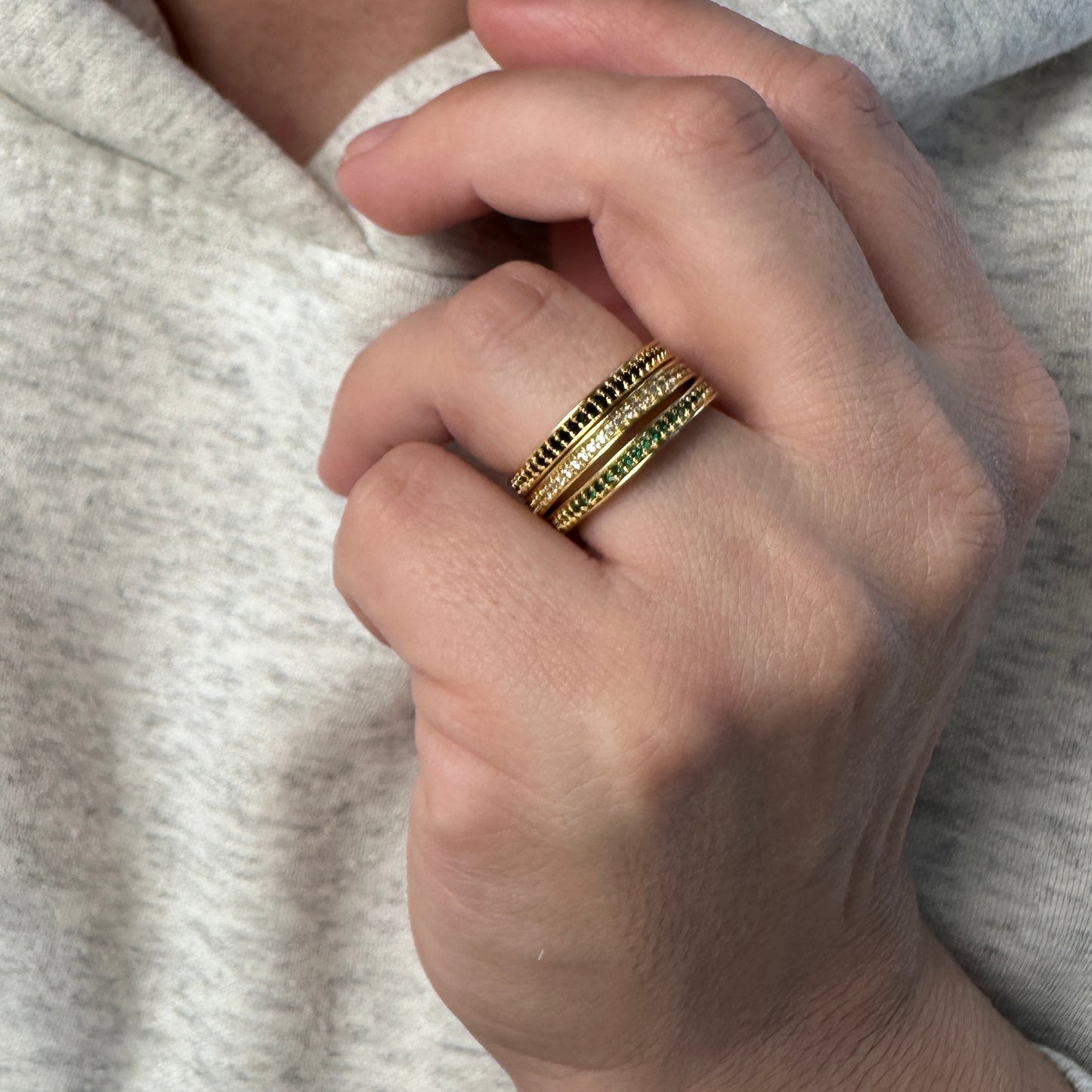 18k Gold Filled Eternity CZ Band Ring