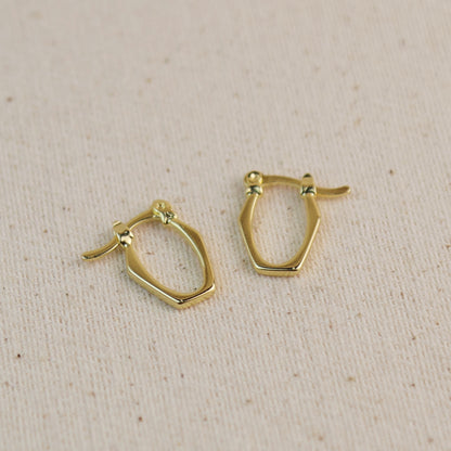 18k Gold Filled Geometric Dangle Earrings