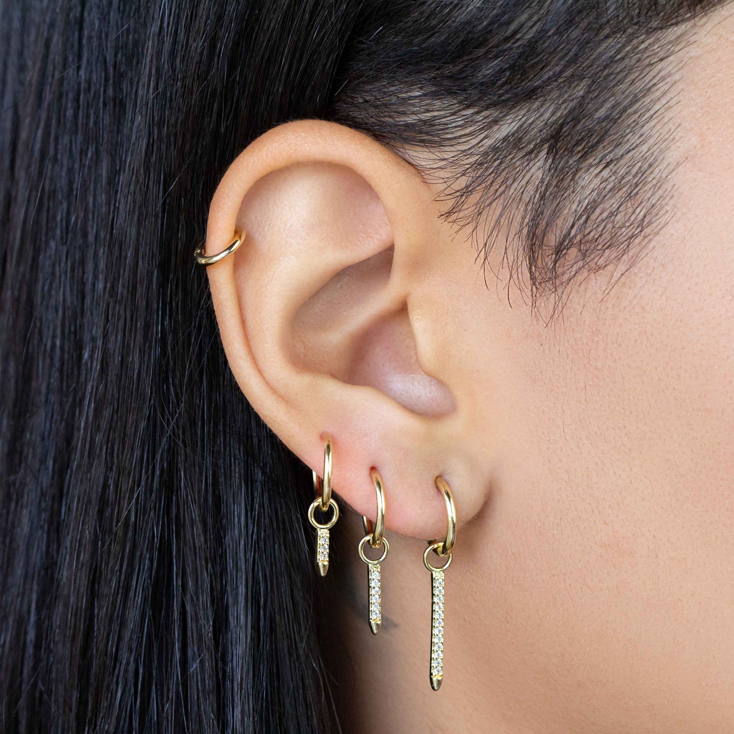 18k Gold-Filled Ear stack Bar