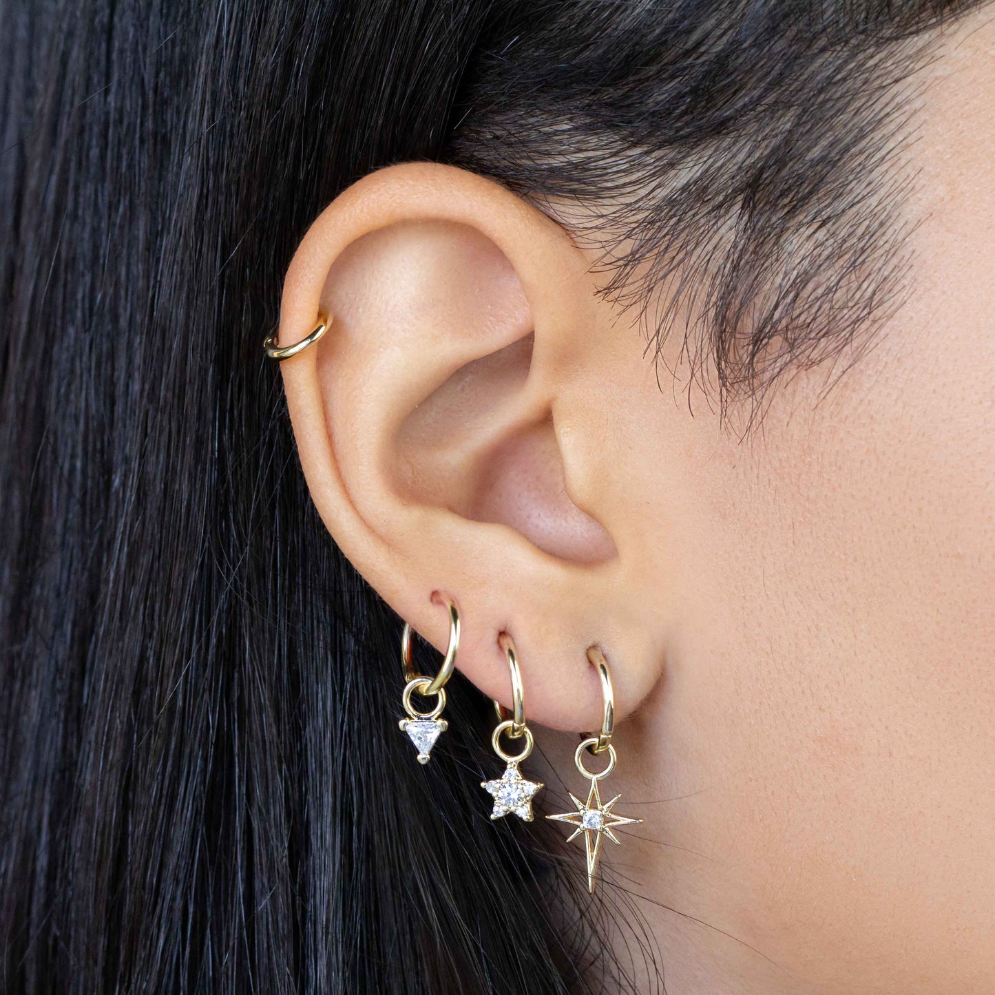 Sparkling Mini Star Earring Charm