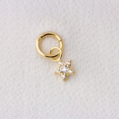 Sparkling Mini Star Earring Charm