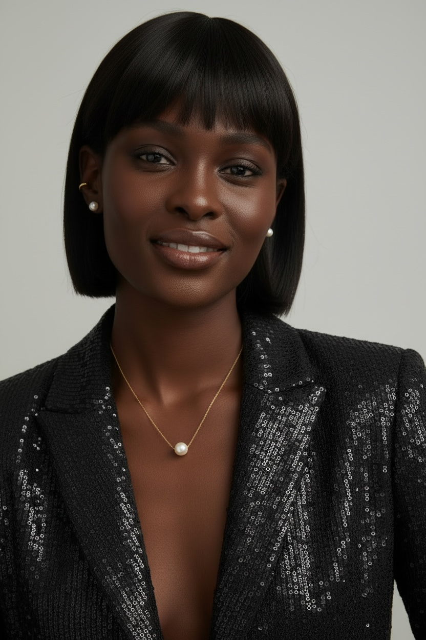 18k Gold Filled Solitaire Pearl Necklace