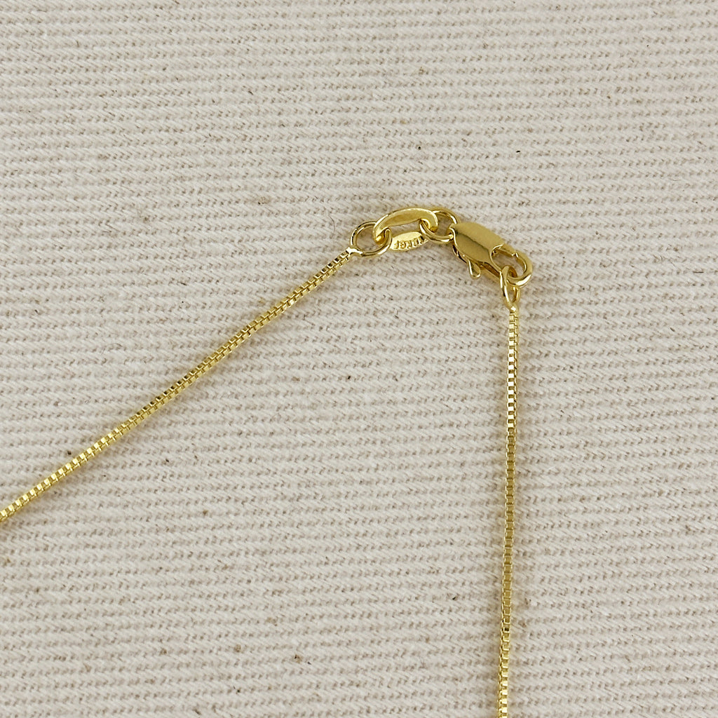 18k Gold Filled Thin Box Chain 0.85mm