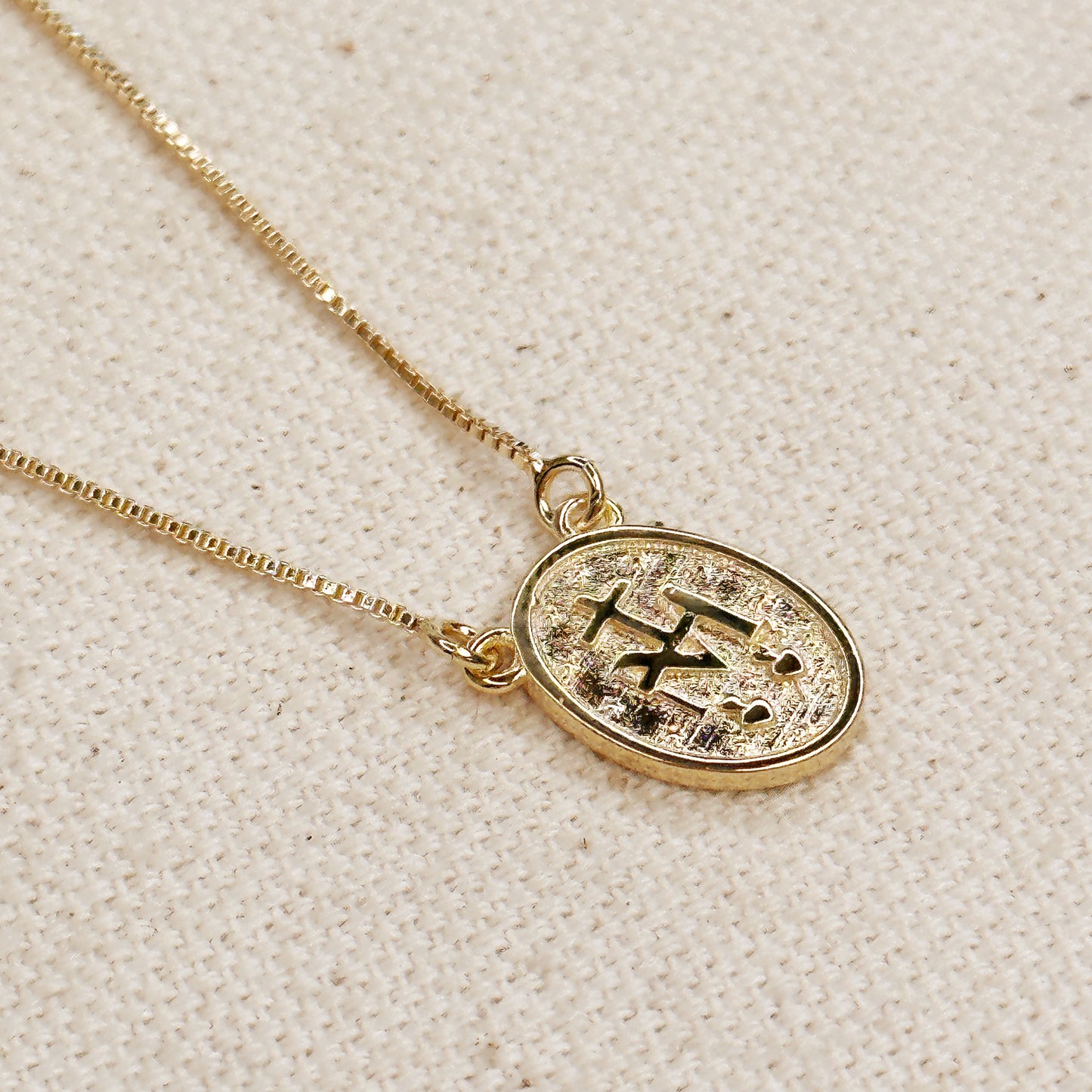 Lady of Grace Double Sided Medal Necklace