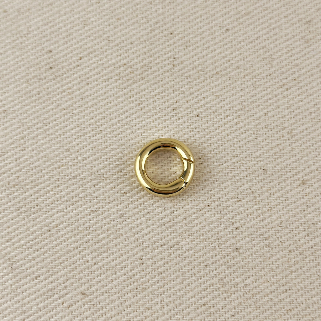 18k Gold Filled Connector Carabiner For Chains, Charms & Pendants