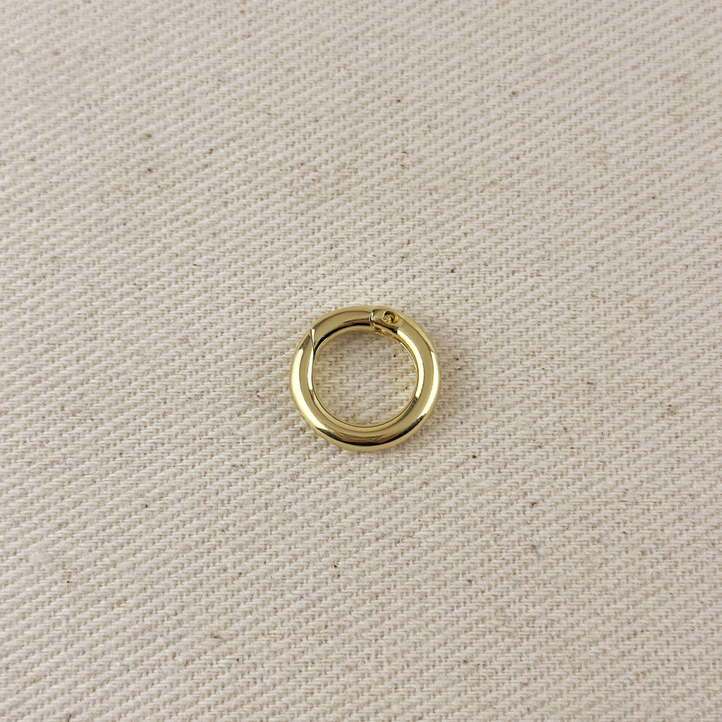 18k Gold Filled Connector Carabiner For Chains, Charms & Pendants