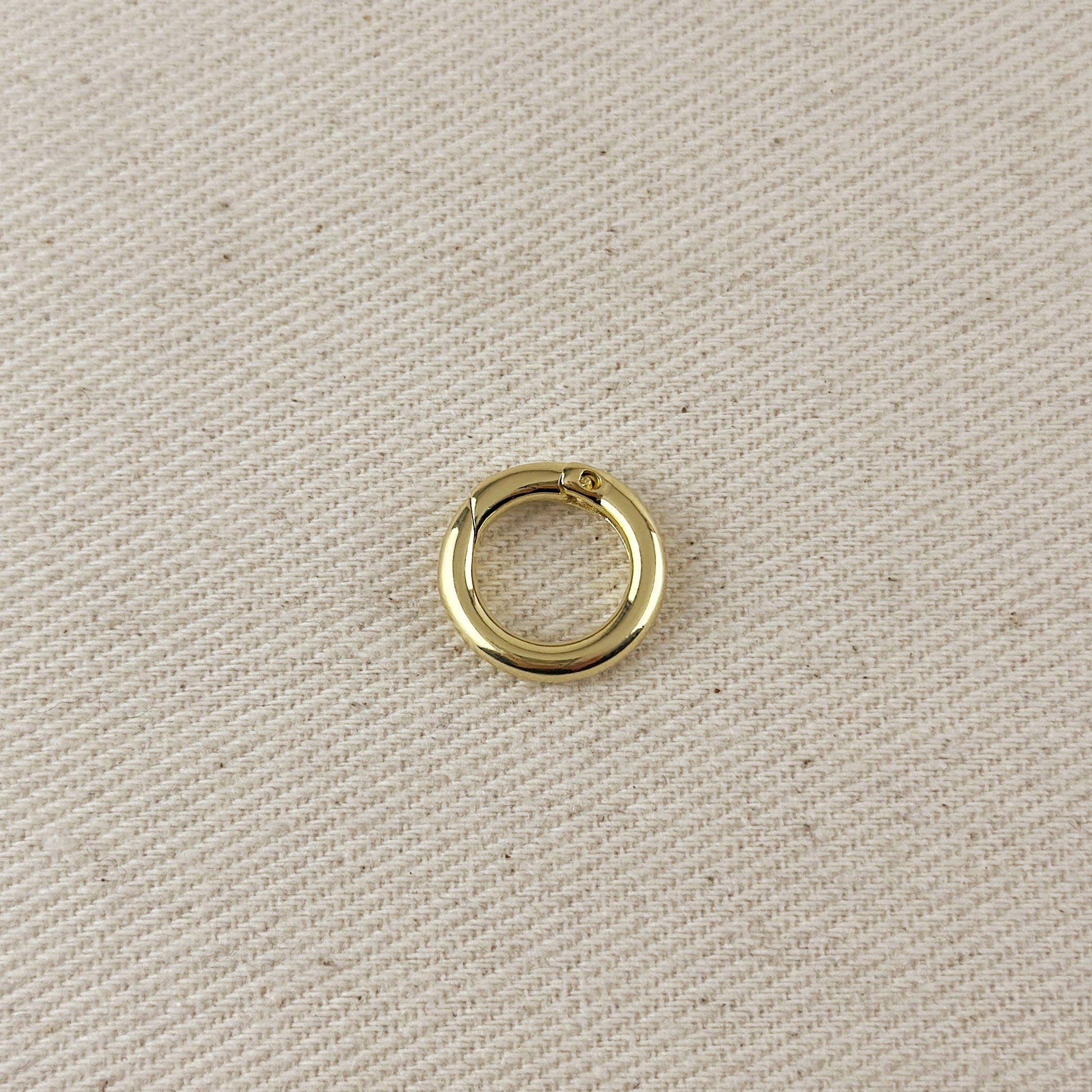 18k Gold Filled Connector Carabiner For Chains, Charms & Pendants