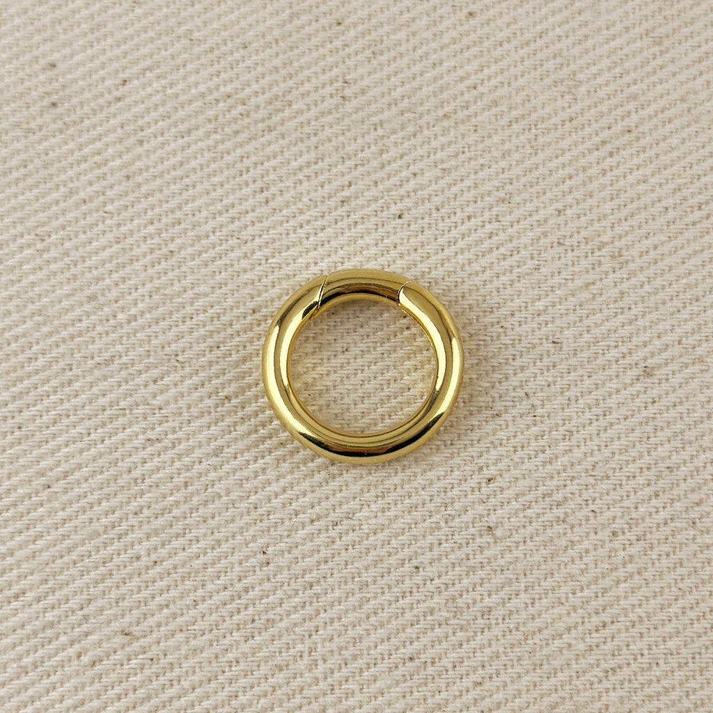 18k Gold Filled Connector Carabiner For Chains, Charms & Pendants