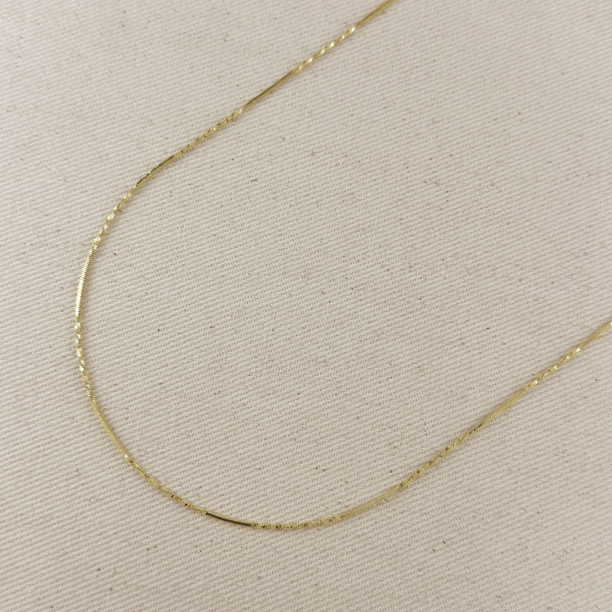18k Gold Filled Twisted Belly Chain