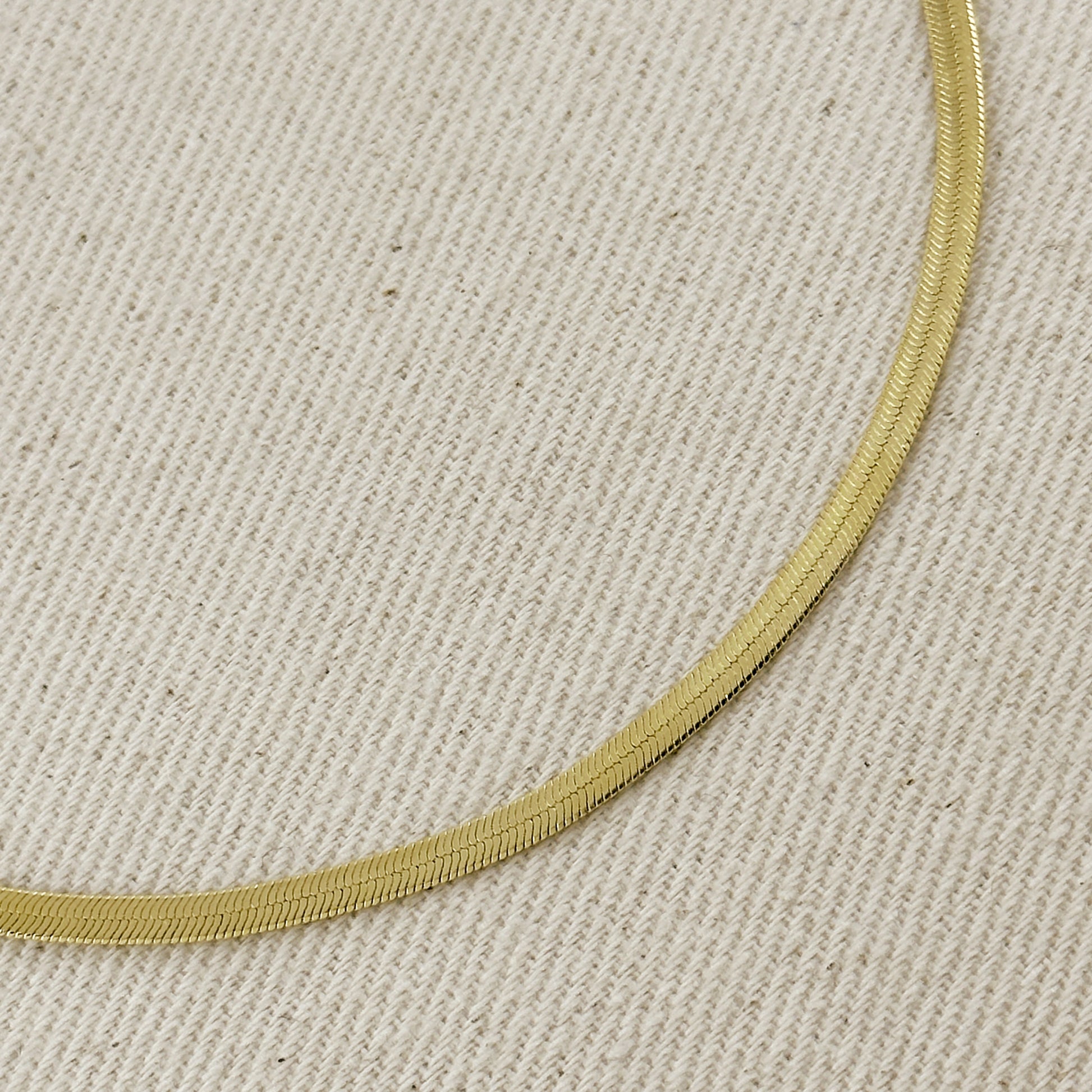 18k Gold Filled 3.0mm Thickness Herringbone Chain