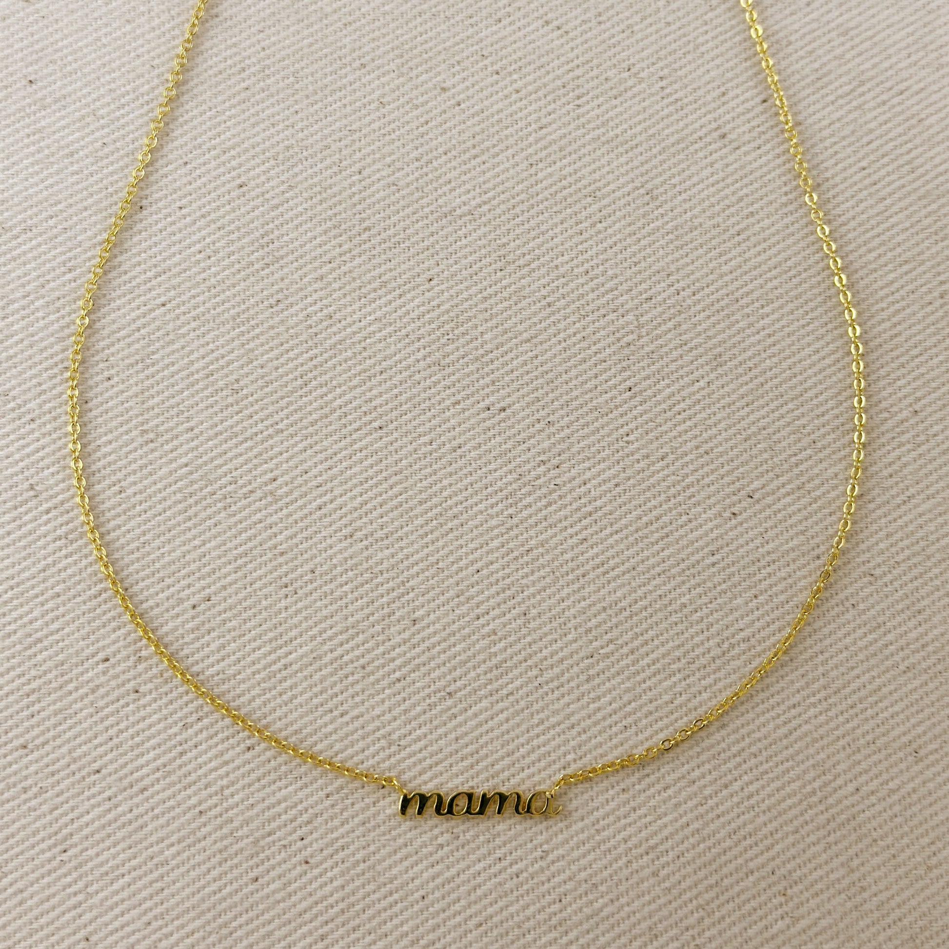 18k Gold Filled Mama Necklace