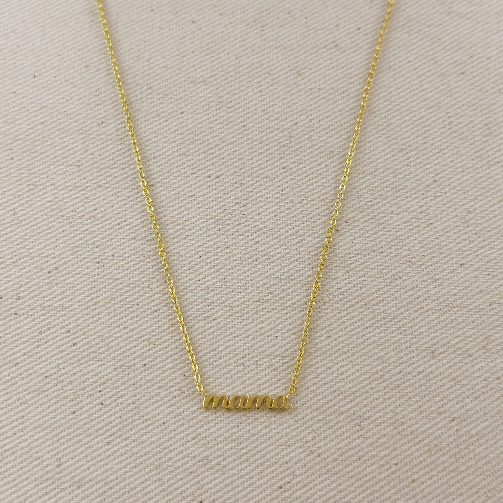 18k Gold Filled Mama Necklace