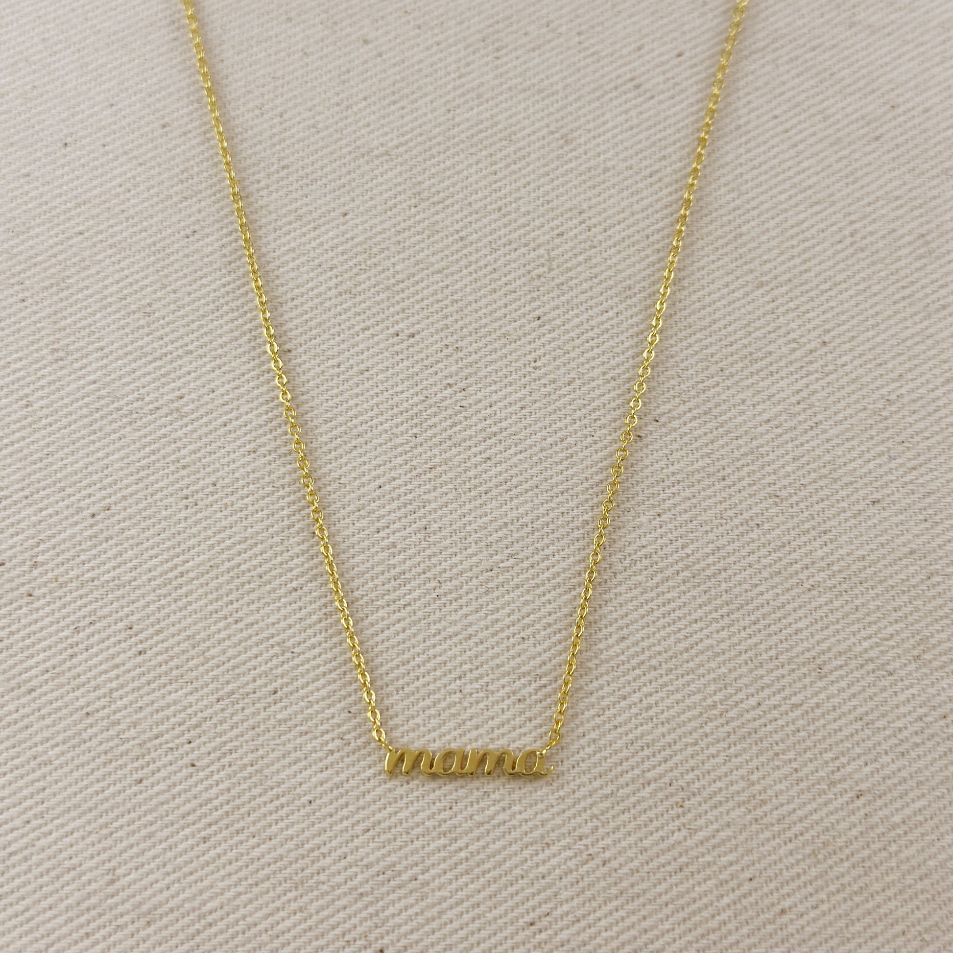 18k Gold Filled Mama Necklace
