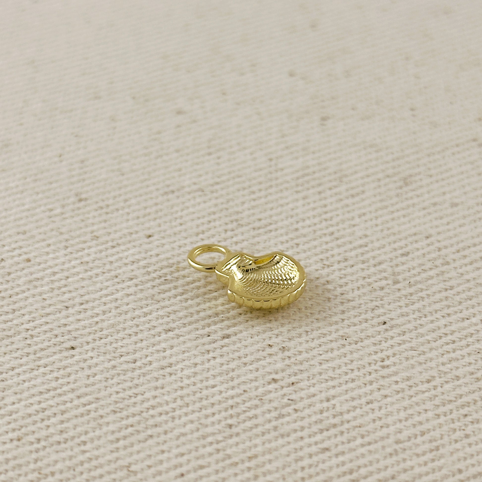 18k Gold Filled Scalloped Shell Earring Charm