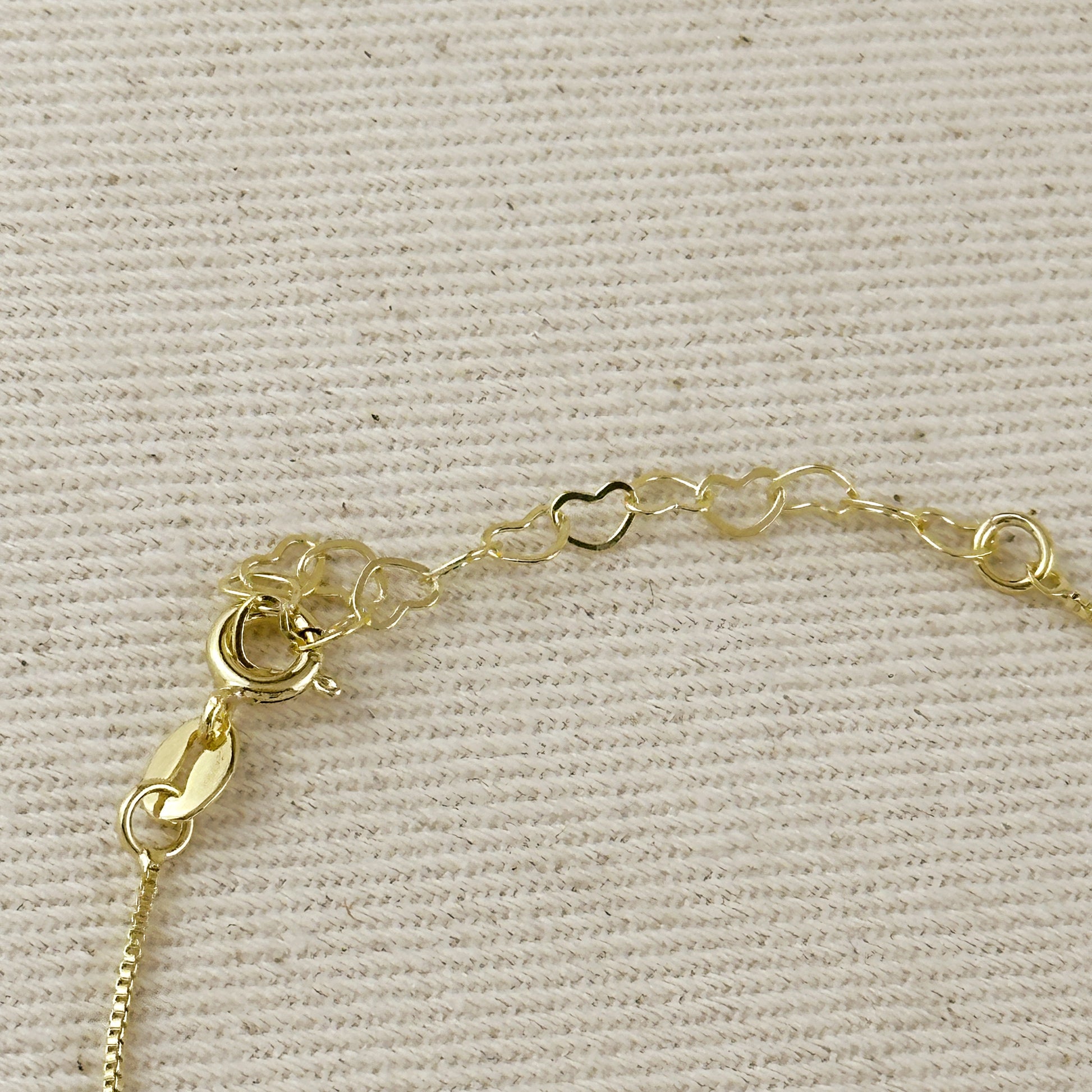 18k Gold Filled CZ Row Hand Chain